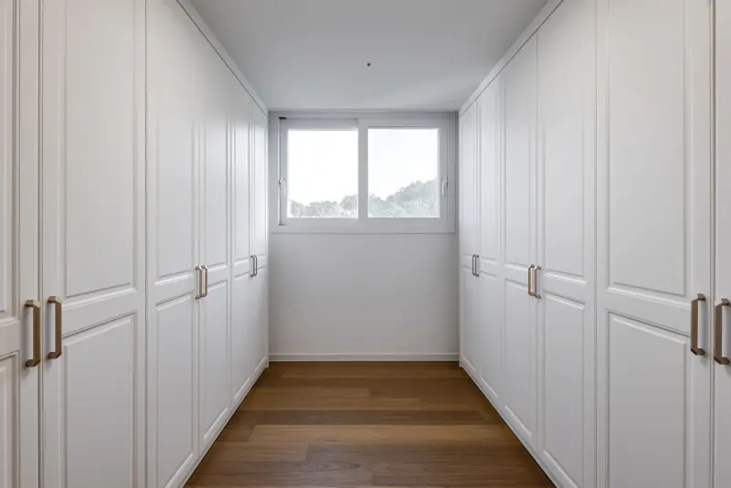 채광 좋은 화이트 힐스테이트 드레스룸 수납공간